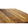 drewniany stolik ze starego drewna ciosanego ręcznie-naturalny wosk połysk